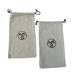 100% Authentic Hermes 2 Shoe Bags! NEW!